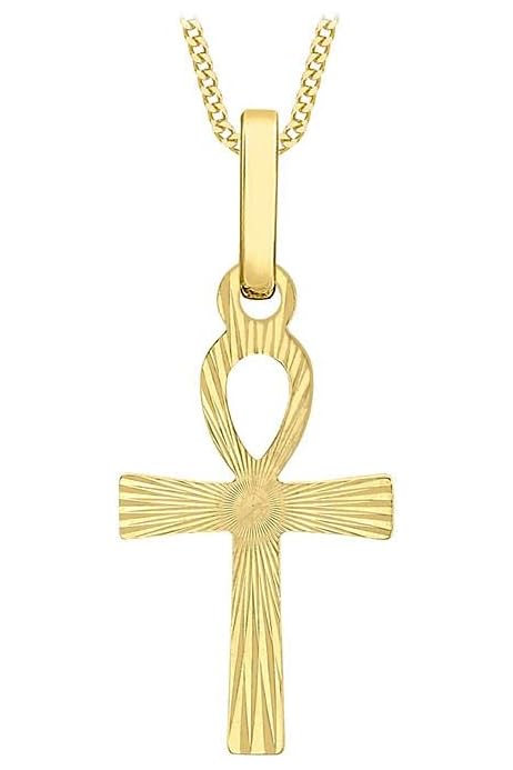 Genuine 9ct Yellow Gold Ankh Cross 