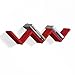 Driftingwood W Shape Wall Mount Book Shelf Zigzag Wall Shelf - Red Laminated RS.799.00