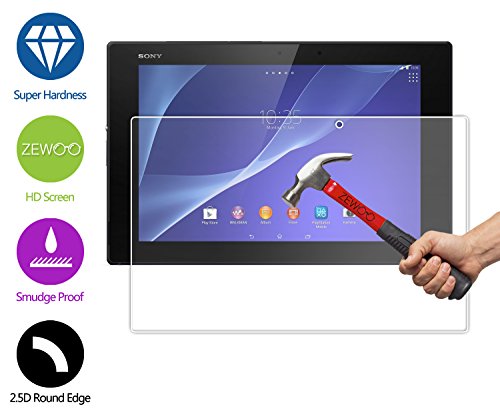 ZeWoo Display Glas Panzerfolie für Sony Xperia Tablet Z2 Glasfolie Hartglas Schutzfolie 9H *2.5D, nur 0,33mm dünn