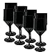 Produktbild Weinkelch polycarbonat schwarz 22 cm - 8 Stück