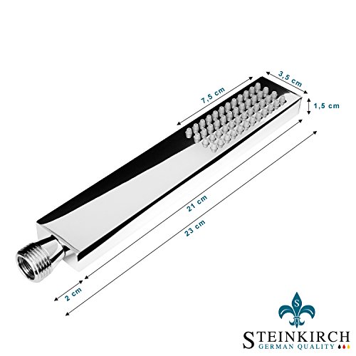 STEINKIRCH MASSIVE QUALITÄTS HANDBRAUSE DUSCHBRAUSE BRAUSEKOPF HANDDUSCHE 23CM - 4