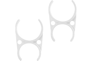 Qrity 2 Piezas Abrazadera de Tubo de Plástico, Clip de Filtro de Agua, 47x57x97mm Abrazaderas Dobles, para Filtro Agua Equipo Ósmosis Inversa