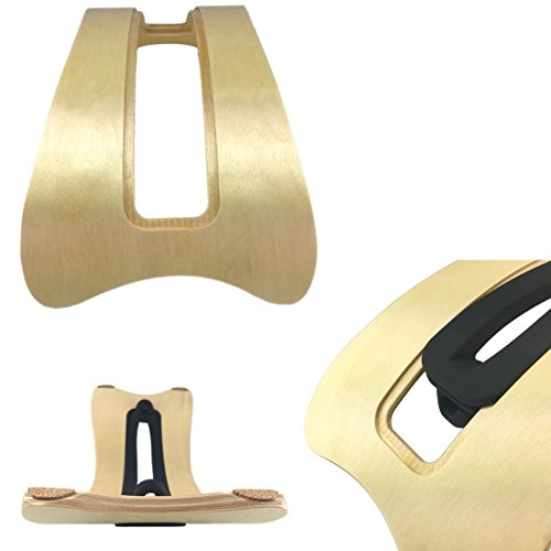 Sumgar®Einzigartige stilvolle Eleganz umweltfreundliche natürliche Holz Desktop Stand Handcrafted Halter Halterung für Apple Computer Macbook Pro/Air iPad (Birch)