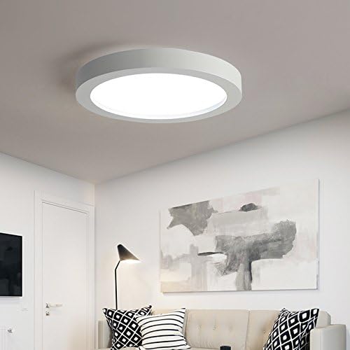GK-Simple and stylish living room is cozy and romantic bedroom light brown off stairs hallways LED Ceiling lamp acrylic LED tri-color,White diameter of 55cm