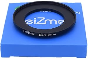 BEIZMEI 43mm a 58mm Anelli Adattatore Filtro Lente Compatibile con tutte 43mm le Obiettivo a 58mm UV,ND,CPL,filtro,43mm lens to 58mm Filtro Ring