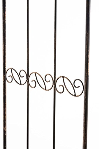 CLP Rosenbogen mit Bank NOSTALGIE, Eisen, Landhaus-Stil, 140 x 45 cm, Höhe 220 cm bronze - 4