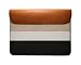 Laptop Bag / Macbook Air 13 inch Laptop Real Leather Sleeve - Hand Crafted Real Genuine Leather designer Cover case sleeve for Macbook Air 13 inch . Design printed on Polycotton Canvas. [3 Years Warranty]. DailyObjects Natural Cream and Black Design. RS.1799.00