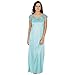 Klamotten Criss Cross Sea Green Satin Long Nightwear RS.299.00