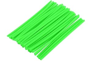 Couvre Rayon Moto, 36pcs Kit de Couvertures Peaux de Rayon de Moto, Protège Rayon de Vélo, Protecteur Couvre de Rayon pour Moto Vélo(vert)
