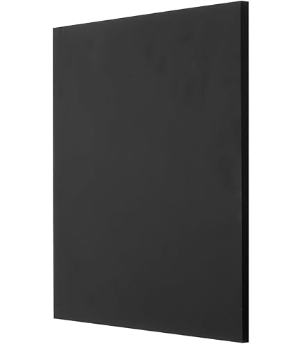 Sibe-R Plastics Black HDPE Marine Board Sheet – 1/4" (6mm) Thick – Custom Cut To Your Size