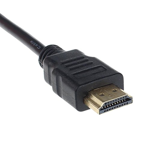 Switchali HDMI auf VGA Konverter Adapter mit Audio USB Kabel Stecker 1080P für PC (Schwarz) - 5