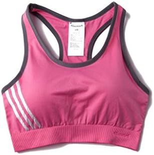 Home4Garden Women Sport Yoga Bra Running Jogging Fitness Exercise Pad Racer Tank Crop Top Stripe Vest (Pink, M)