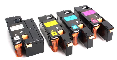 4er Set Toner kompatibel zu Epson C1700 - BK 2.000 Seiten /C/M/Y je 1.400 Seiten für Epson Aculaser C 1700, 1700 DN, 1700 N, 1750, 1750 N, 1750 W, CX 17, 17 NF, 17 WF