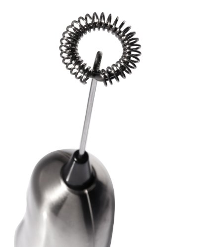 Ozeri Deluxe Milchaufschäumer und Aufsatz aus Edelstahl mit Halterung und 4 Aufschäum-Aufsätzen - 9