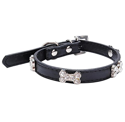 Dog-CollarUlarma-Dog-Collar-Bling-Crystal-With-Bone-Necklace-Pet-Puppy-Cat