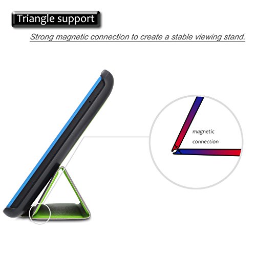 Lenovo TAB3 7 Essential / Lenovo Tab3 A7-10 Hülle, Infiland Ultra Dünn und Leicht PU Leder Schutzhülle mit Standfunktion für Lenovo TAB3 7 Essential (Lenovo TB3-710F) 7,0 Zoll Tablet 2016 Release/Lenovo Tab3 A7-10 mit Standfunktion(Grün) - 6