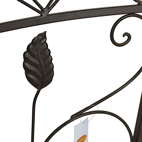 Gartenpforte Gartentor Gartentür Eingangstor Hoftür, Metall, Antik-Optik, inkl. Montagematerial, 101x102x14,5cm - 3