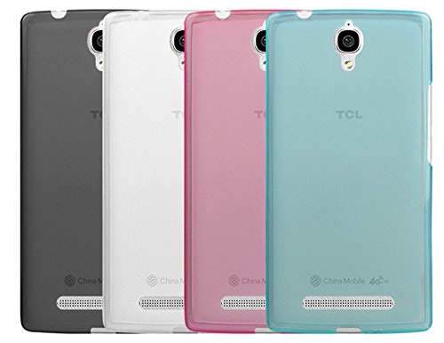 PREVOA        Transparent Funda Silicona TPU Cover Case para TCL P561U 5 5 Pantalla Smartphone - Rosa
