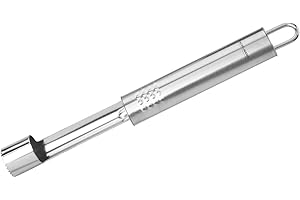 Fackelmann OPAL Apple Corer, Core Remover, Durable Sharp Serrated Edge, Stainless Steel, 20x2x1.2cm, Silver