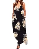 ❤️ Freizeit Stil: die Floral Blumenkleider für Damen sind lockerer Pattern. Die coole und schicke Blumen Stroffdruck hat leidenschaftliche Stimmung und ist sehr perfekt und passend für Urlaubszeit im Frühling und Sommer.