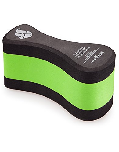 Mad Wave Pullbuoy formación, Negro/Verde