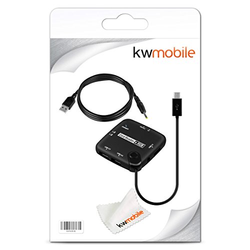kwmobile 7in1 Micro USB Multi Card Reader Adapter OTG Connection Kit für Smartphones und Tablets – z.B. geeignet für Samsung Galaxy S2 S3 S4 S5 / Galaxy Tab 3 10.1 8.0 7.0 / Sony Xperia Z Z1 Tablet Z / Asus Memo Pad HD 7 / FHD 10 ME302 - 7