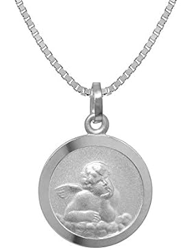 trendor Silber Kinder-Halskette mit Schutzengel-Anhänger 73181