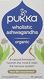 Pukka Herbs Wholistic Ashwagandha, Organic Natural Formula, Pack of 60 Capsules