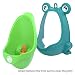 Babyhugs - Cute Frog Potty Toilet Training Pee Trainer Urinal for Boys with Whirling Windmill Wheel Target Toy - Green