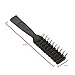 TOOGOO(R)Anti-static Hair Comb Half Round Hair Styling Brushes Black