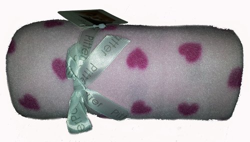 Lovely Summer Lightweight Blanket Baby Wrap Pink Heart design