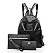Produktbild Malloom® Frauen DREI Sätze Mode Rucksack Schultertasche Messenger Bags Kupplung Brieftasche Fashion Damen Leder dreiteilige Schultertasche Geldbörse Handtasche