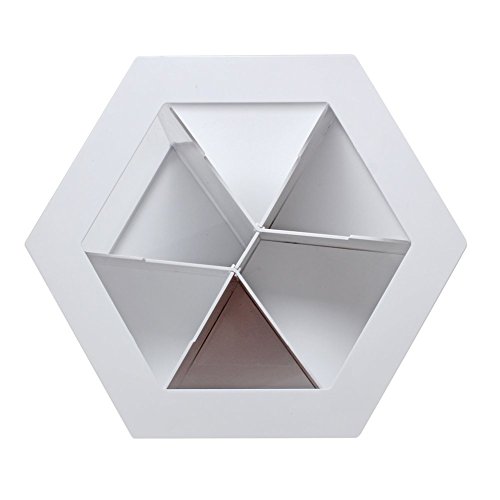 Bestland 360 Grad drehbar Make Up Organizer Sortierkasten Kosmetik Ständer Aufbewahrungbox (Weiß) - 3