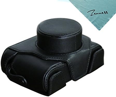Zenness PU Leather Camera Case Bag + Strap For Fujifilm FinePix X100 X100S X100T Digital Camera (Black)