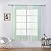Produktbild Jaminy Halbtransparent Sheer Vorhänge Floral Tüll Voile Fenster Bildschirm Quaste Tür Schal Drapes Querbehang für Room Decor (G)