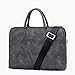 Produktbild Schulter Laptop Packung (11-15,6 Zoll) PU-Leder Stoff Rutschfest Stoßfest Gürtel Griff Und Einstellbar Riemen Tragbar Computer Tasche , black2 , 15 inches