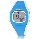 Kinder multi-funktions elektronische digitaluhr,Led 100 m wasserdicht sport harz gurt alarm stoppuhr dualzeit m?dchen oder jungen mode armbanduhr-A