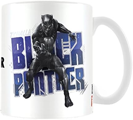 Black Panther Mug Claw Logo Official Marvel White One Size