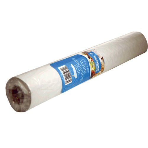 Preisvergleich Produktbild Kingfisher Papier Bankett-Rolle, Weiß, 25 m