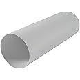 Repa Market Ø 4" Inch / 100 mm - 12'' Inch / 0.3m Long Round Straight Plastic Ventilation Duct - Rigid Ducting Vent - Replacement Pipe, Extension, Fresh Air Circulation