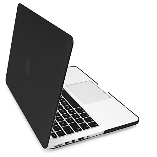 MyGadget MacBook Pro Retina 13 Zoll *Matt* Case - Model Ende ´12 - Mitte ´16 (A1502 / A1425) Plastik Mac Hülle Schutzhülle Hartschale Cover (Schwarz)