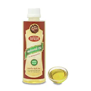 AFRIN Henna Mehandi Oil For Making Mahendi cones Used for Making Mahendi Cone |Mahendi Cone Making Oil| Cone Making Oil- 200 ml