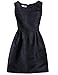 Black Ladies Flared Skater Short Mini Dress Sleeveless Pleated Womens Sizes XL