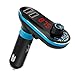 Produktbild YXwin FM Transmitter Auto Bluetooth USB Handy KFZ FM Sender Receiver Empfänger Kabellose Radio Adapter Freisprecheinrichtung Car Kit Mp3 Player mit 2 USB Ladegerät 3.5 mm AUX TF-Karten-Slot