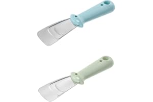 NIANOPKM 2 Stück Enteisen Scraper,Enteisen Scraper Gefrierschrank,Edelstahl Ice Scraper,HaushaltsküChe Gefrierschrank Enteiser Praktisch Kühlschrankzubehör