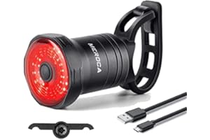 Chargies MEROCA SUPER ONE Intuitive Smart Auto Cycle Tail Light | Bike Rear Light, Black