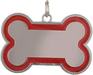 Pet Believe Metal Bone Shaped Collar Tag Pendant for Pet -Colour May Vary