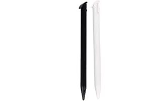 Gazechimp 2x Stylet Stylo d'écran Tactile pour New Nintendo 3DS LL/XL noir + blanc