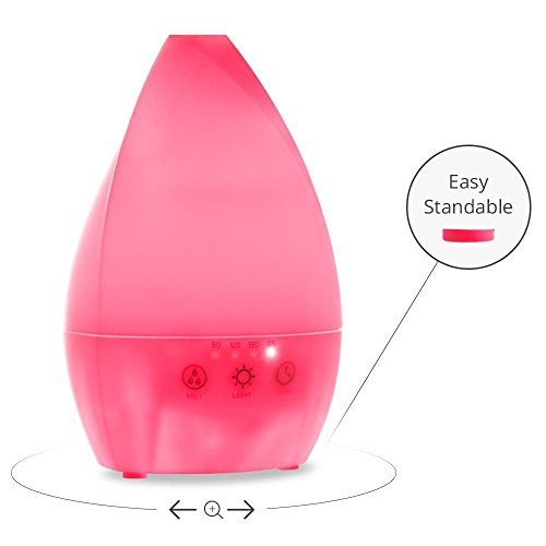 Sainlogic® 200 ml Ultraschall kalter Dampf Luftbefeuchter, Aromatherapie Diffuser Ätherische Öle mit 7 verschiedenen Farben der LED Leuchten Wechsel&Zeit-Funktion, Aroma Diffuser für Zuhause, für zum Yoga, für in das Büro, dasSpa, das Schlafzimmer, das Babyzimmer, etc. - 3