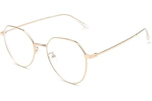 Lairesen Mode Metall Myopie Brille Herren und Damen Retro Kurzsichtigkeit Fernbrille
